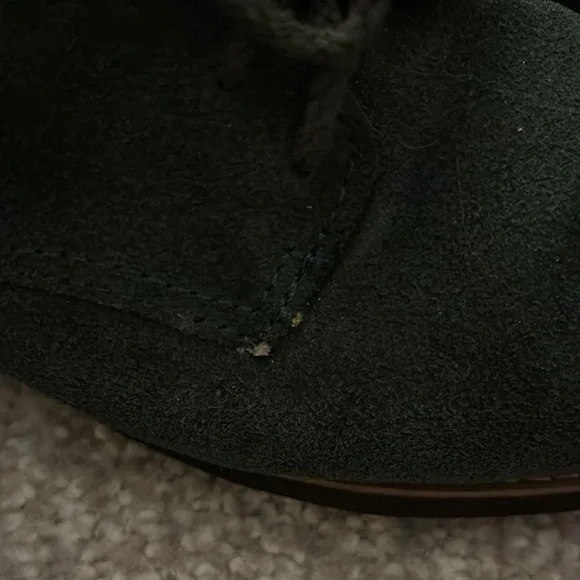 G.H. Bass & Co. Vintage Dark Green Suede Loafers - Picture 5 of 6